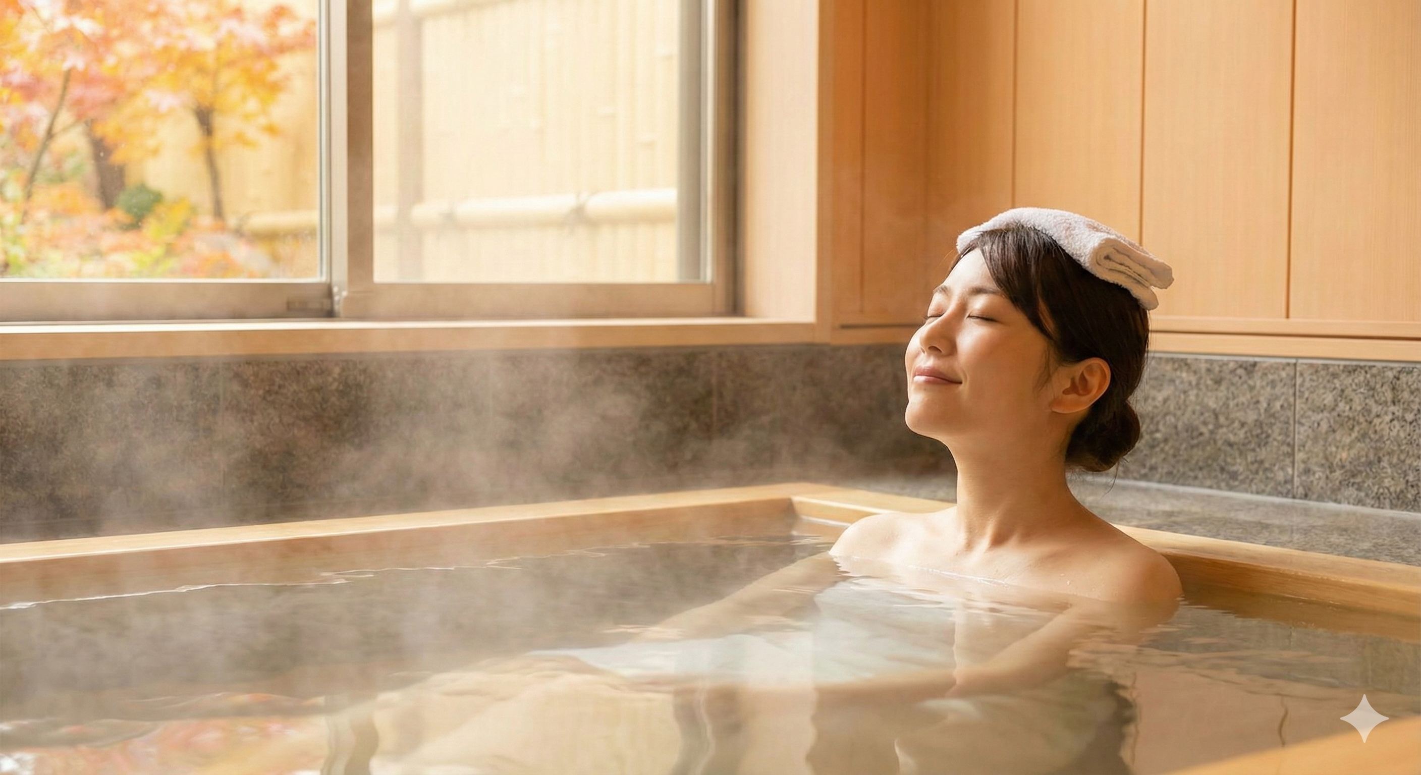 入浴によるリラックスのイメージ