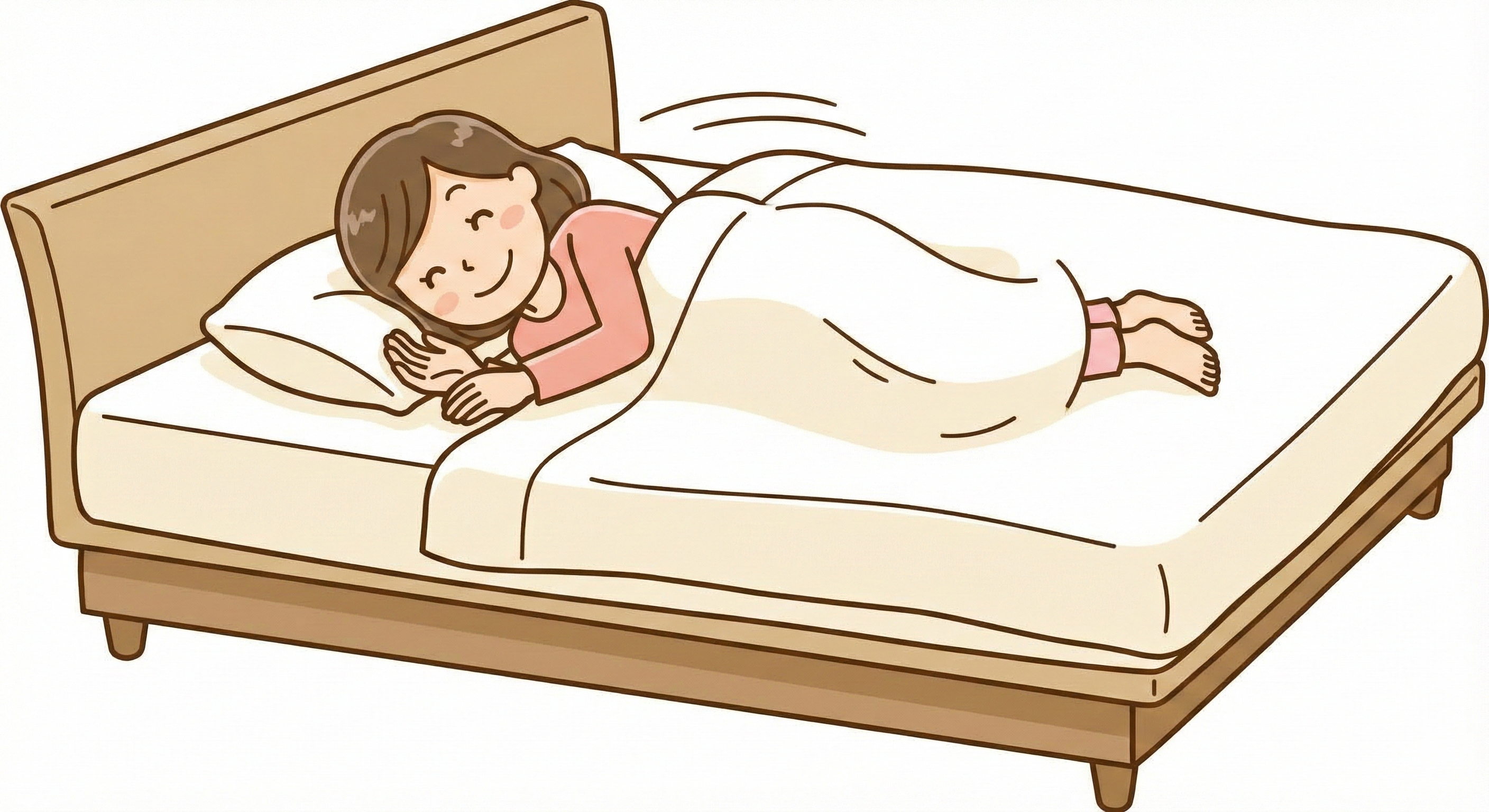 快適な寝返りのイメージ