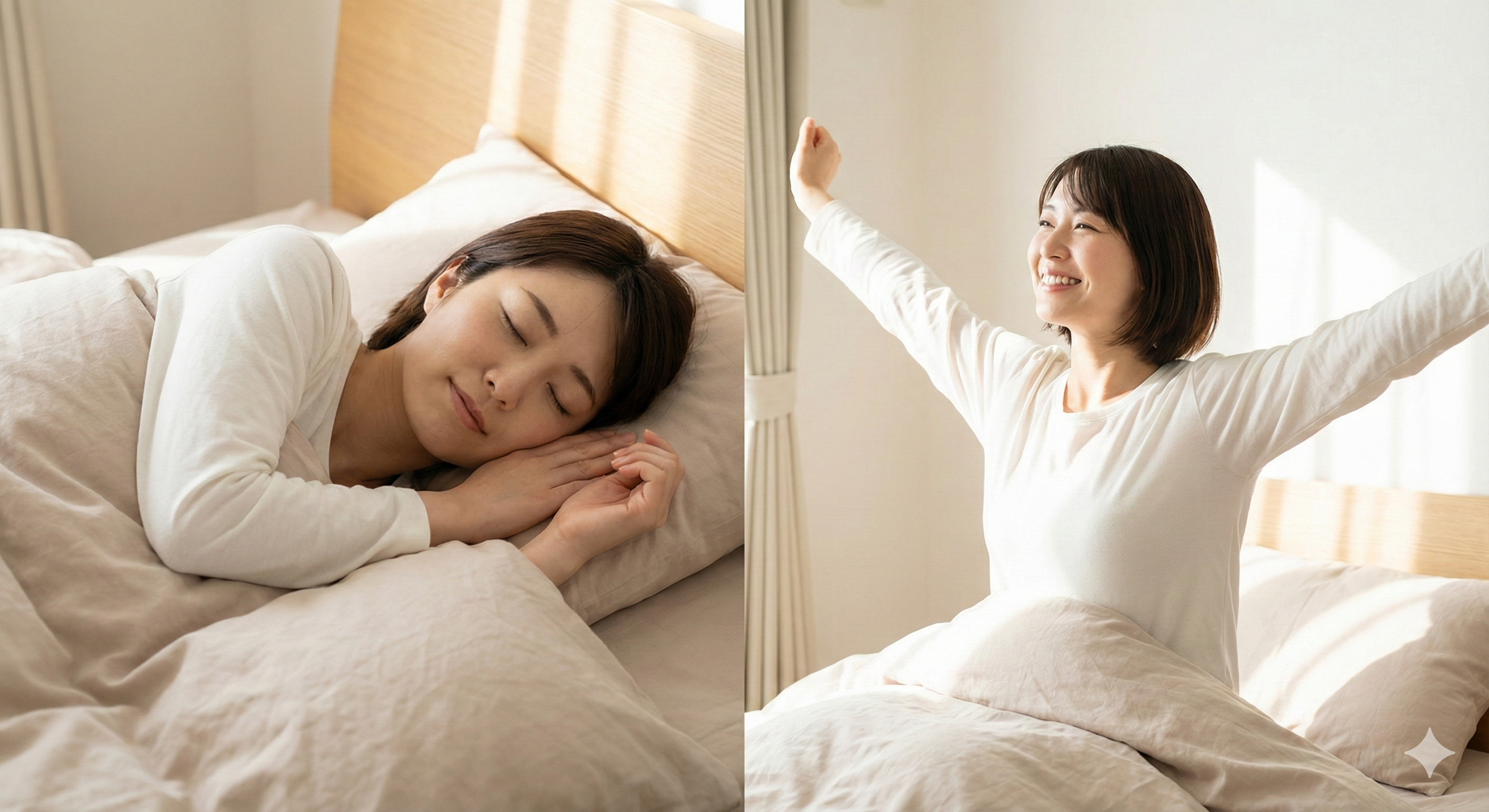 ぐっすり眠れるようになったイメージ