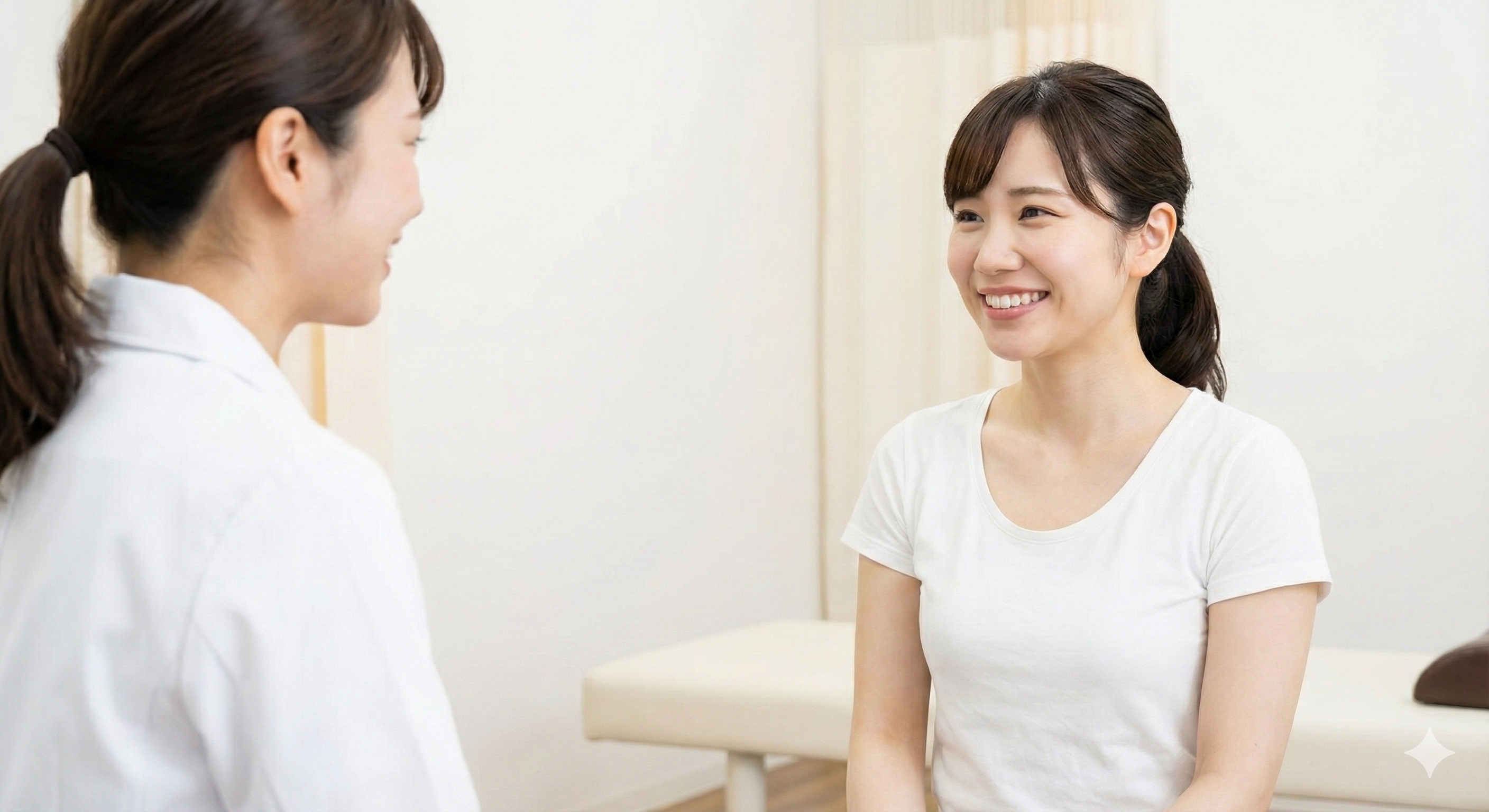 姿勢が整ってスッキリしたイメージ