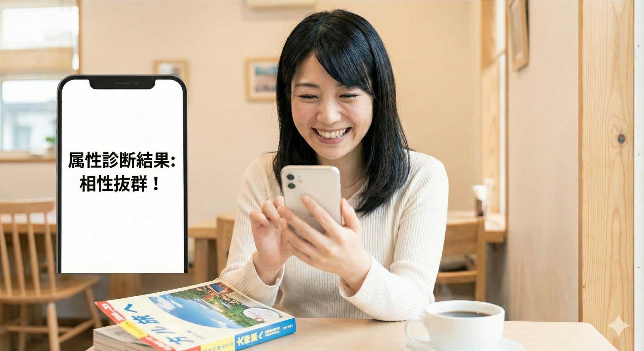 スマホで調べてお出かけを楽しむイメージ