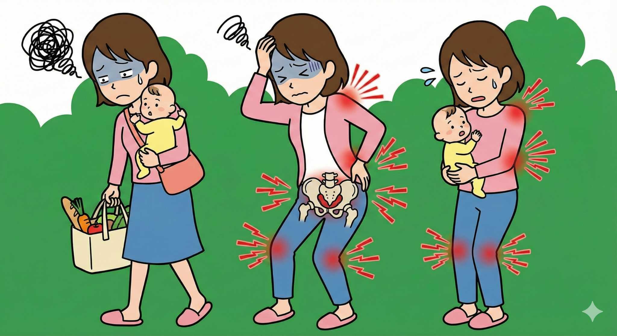 痛みが広がっていくイメージ