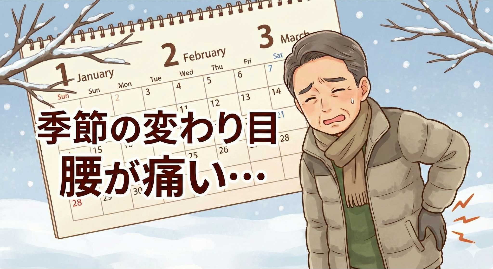 季節の変わり目/ぎっくり腰 ― なぜ今増える？その原因と対策 ―