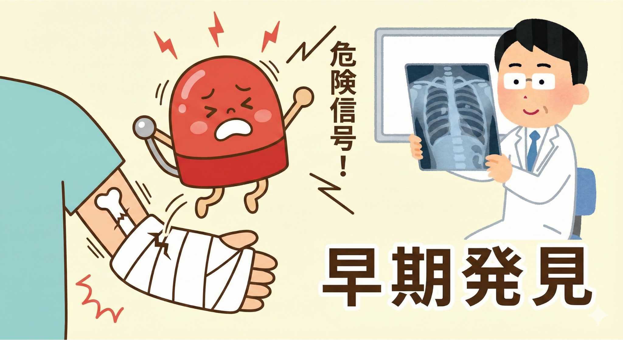 痛みが身体を守る危険信号であるイメージ