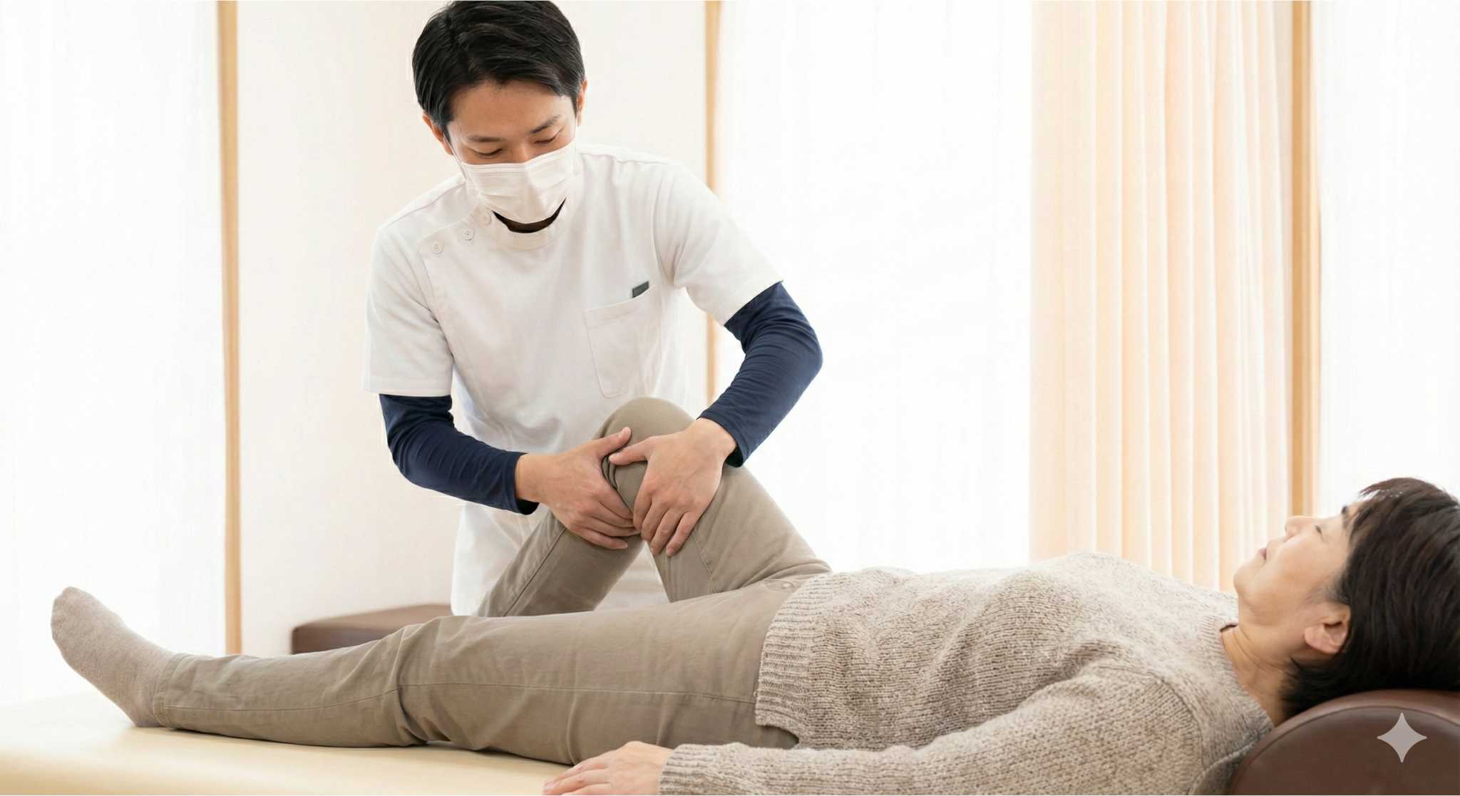 整体施術で筋肉を調整するイメージ