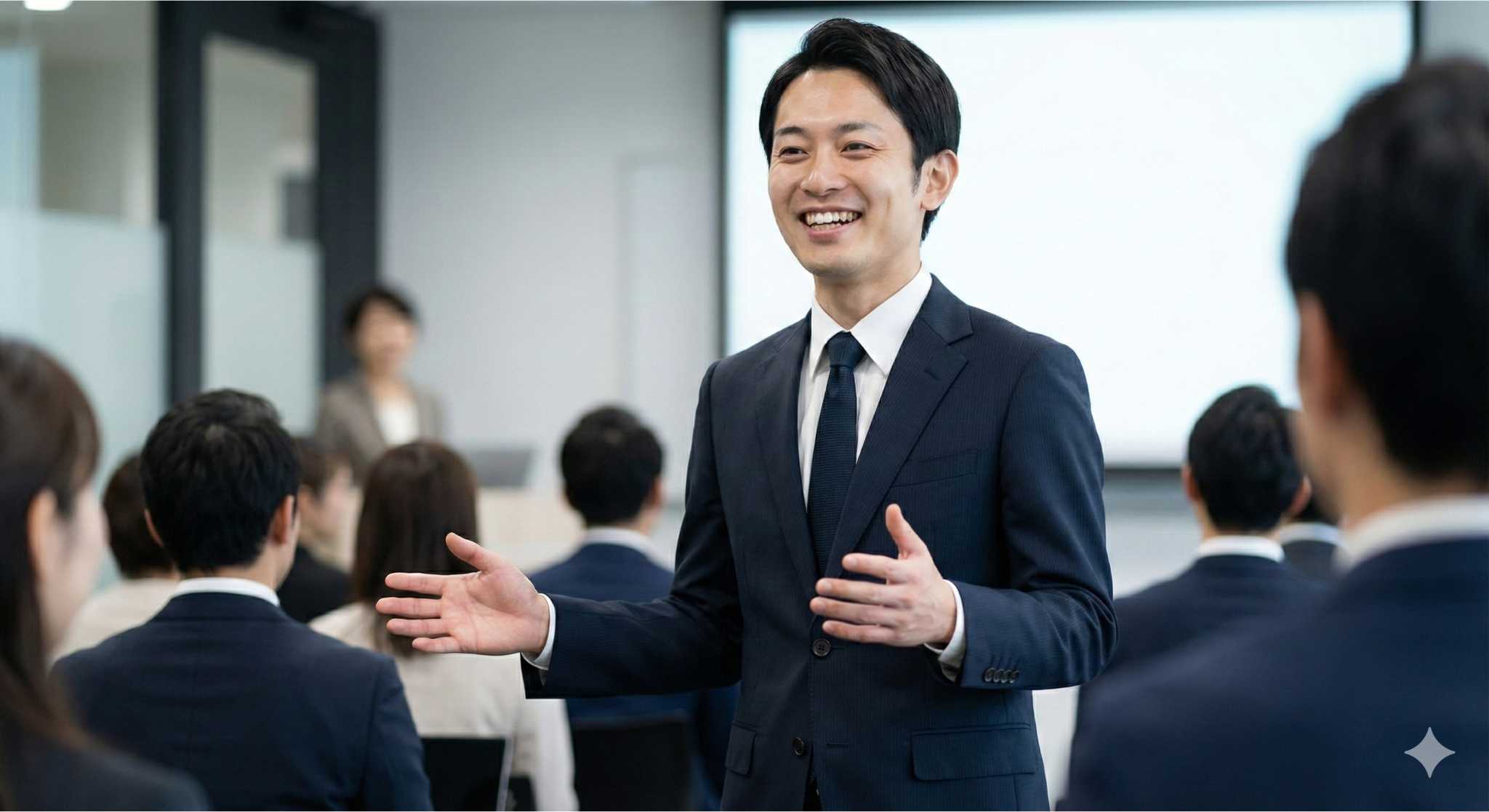 姿勢が良くなり自信を持ったイメージ