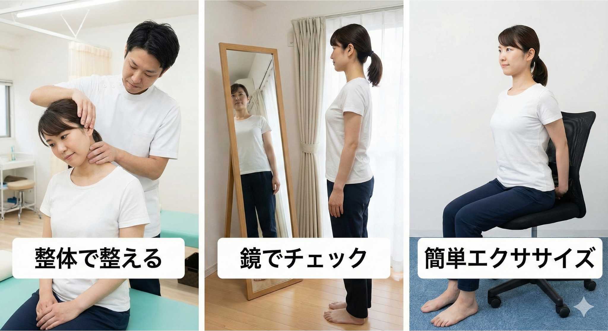 整体で歪みを整えているイメージ