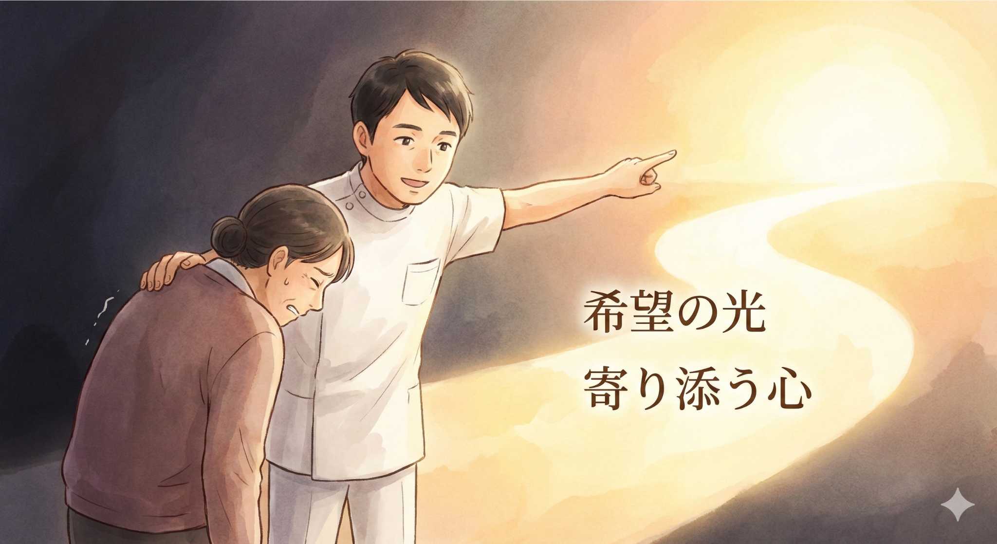 患者様に寄り添い希望を届けるイメージ