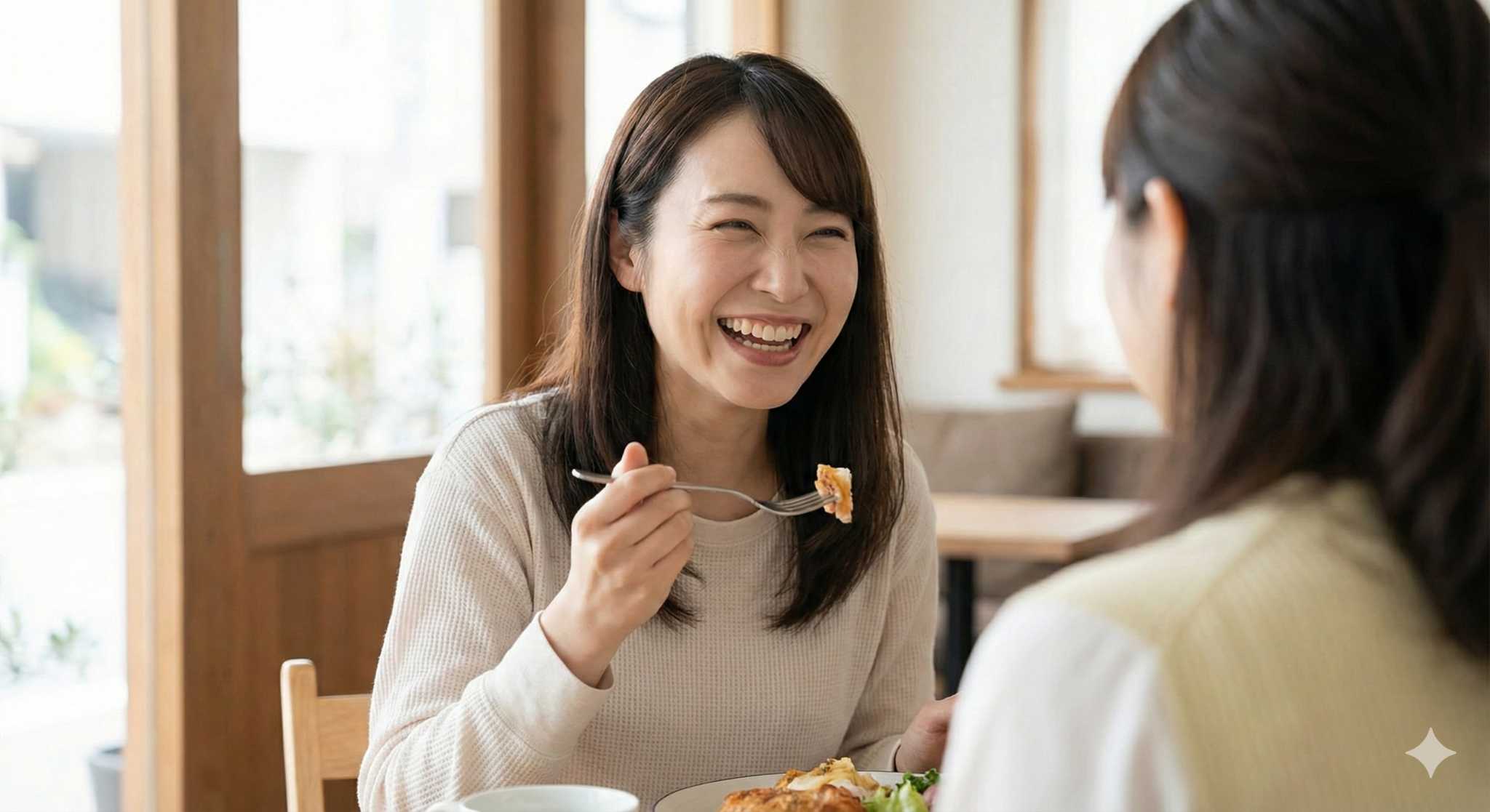 痛みが解消して笑顔のイメージ