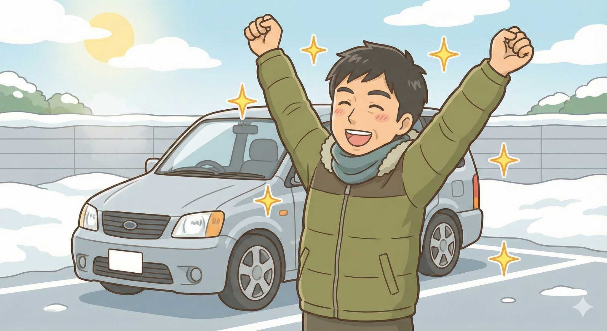 休憩中にストレッチをしてスッキリしたイメージ